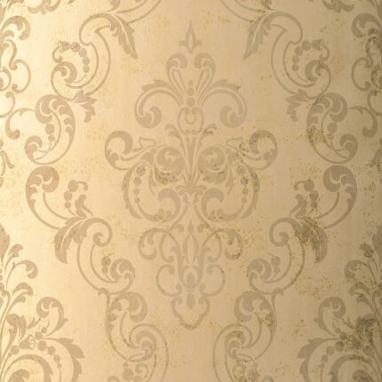 GIOVAN DAMASK TAUPE Wallcovering by Schumacher
