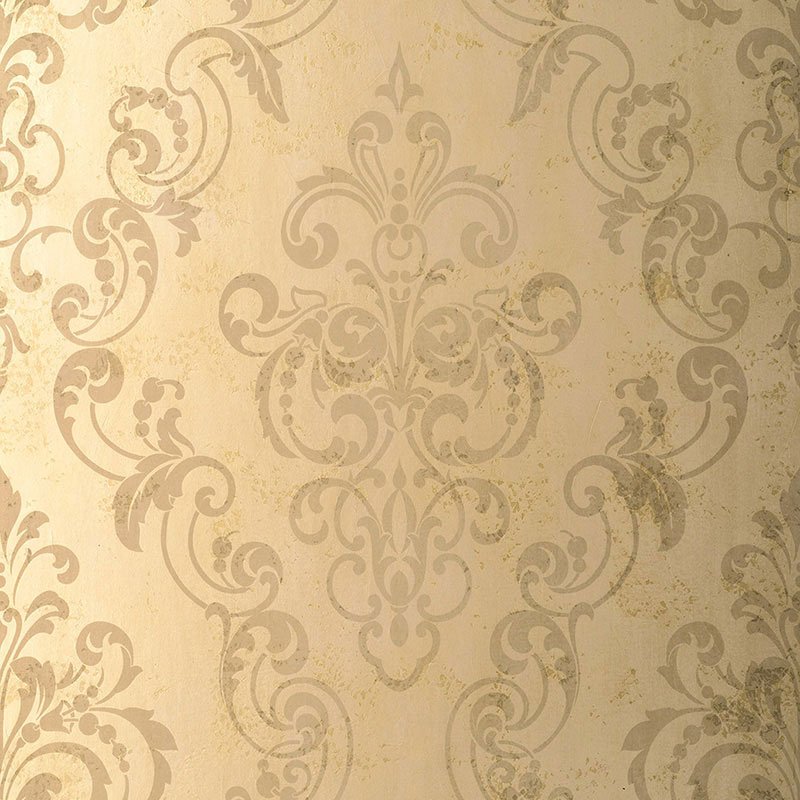 529123.jpg GIOVAN DAMASK TAUPE Wallcovering by Schumacher - Image 1