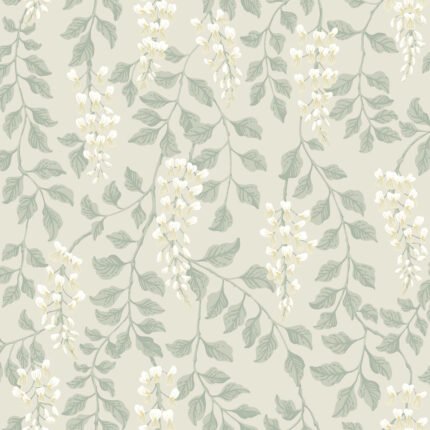 BLÅREGN LEAF Wallpaper by Schumacher