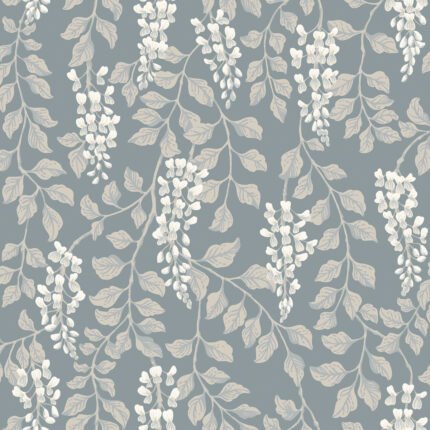 BLÅREGN SLATE Wallpaper by Schumacher