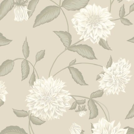 DAHLIADRÖM LEAF Wallpaper by Schumacher