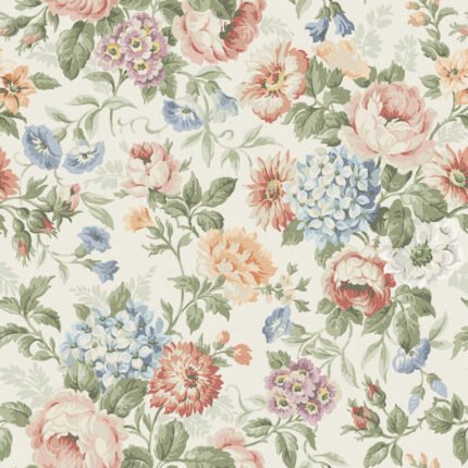 HORTENSIA MULTI Wallpaper by Schumacher