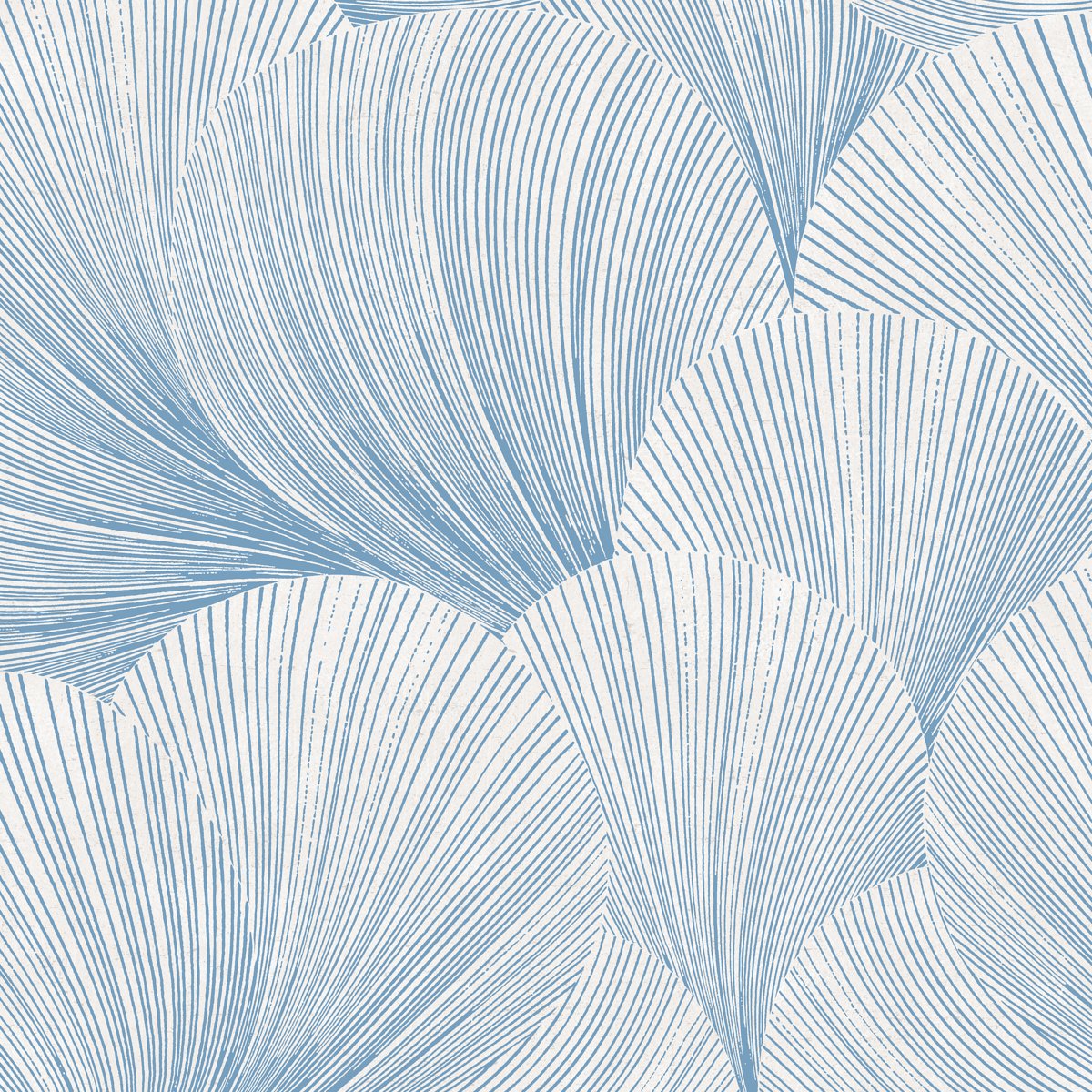 6152.jpg MIRAGE BLUE AND WHITE Wallpaper by Schumacher - Image 1