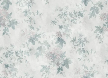Faded Passion Pastel Floral Mural by Sandberg