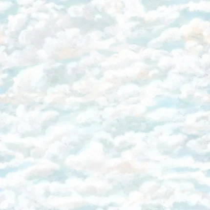 Himmel Light Blue Large Pattern Mural by Sandberg