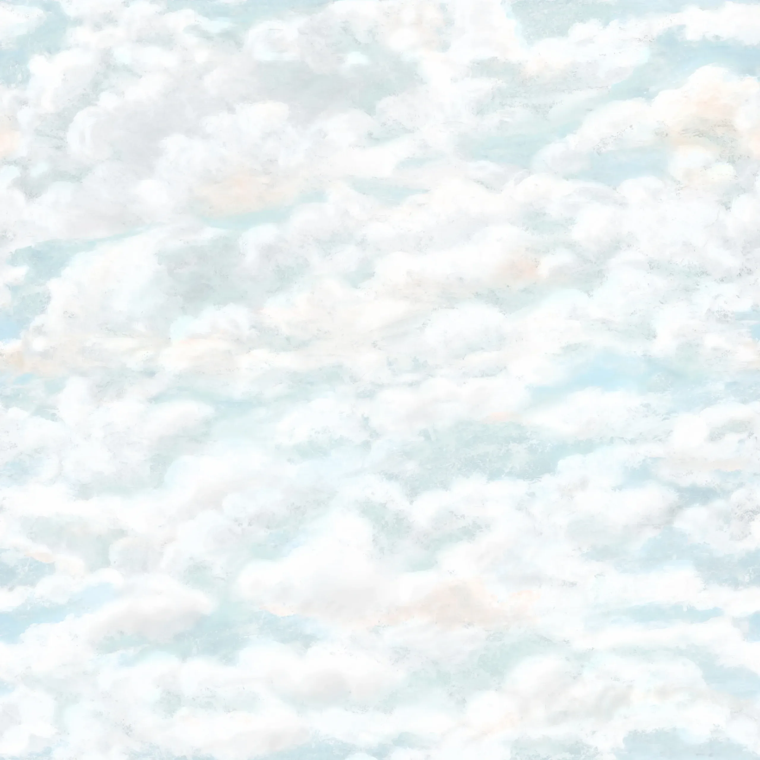Himmel Light Blue Large Pattern Mural by Sandberg
