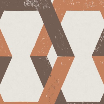 TRIBE BROWN Wallpaper by Schumacher