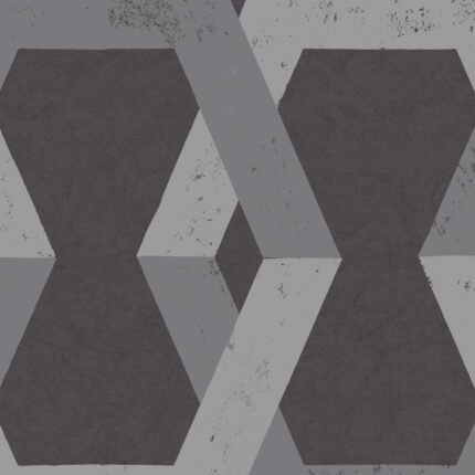 TRIBE PEWTER Wallpaper by Schumacher
