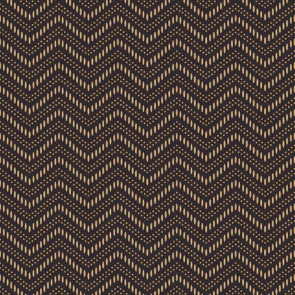 CHEVRON DOTS BROWN AND GOLD Wallpaper by Schumacher