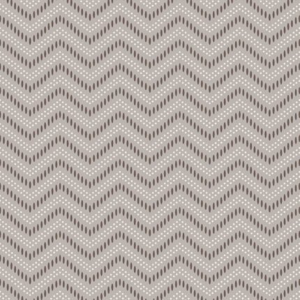 CHEVRON DOTS SILVER Wallpaper by Schumacher