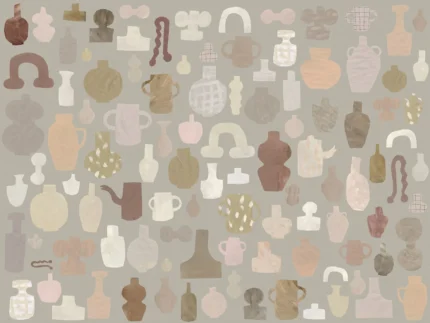 Emilia Ilke Clay Large Pattern Mural by Sandberg Edition Wallpaper 654-21
