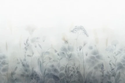 Vilda Misty Blue Floral Mural by Sandberg
