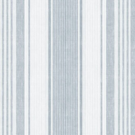 LINEN STRIPE BY BORÅSTAPETER BLUE Wallpaper by Schumacher