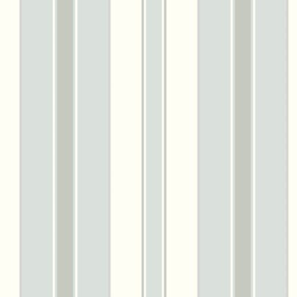 STOCKHOLM STRIPE SKY AND SILVER Wallpaper by Schumacher BORÅSTAPETER Wallpaper SCH-6878