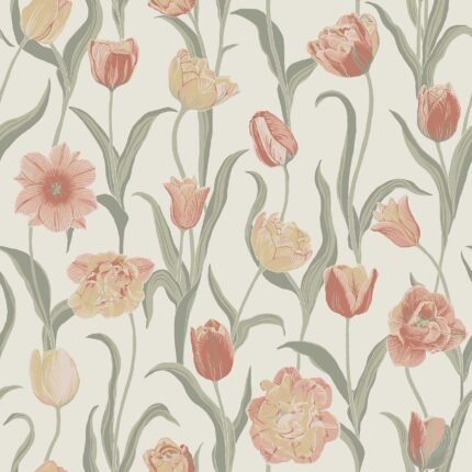 LA BELLE EPOQUE ROSE Wallpaper by Schumacher