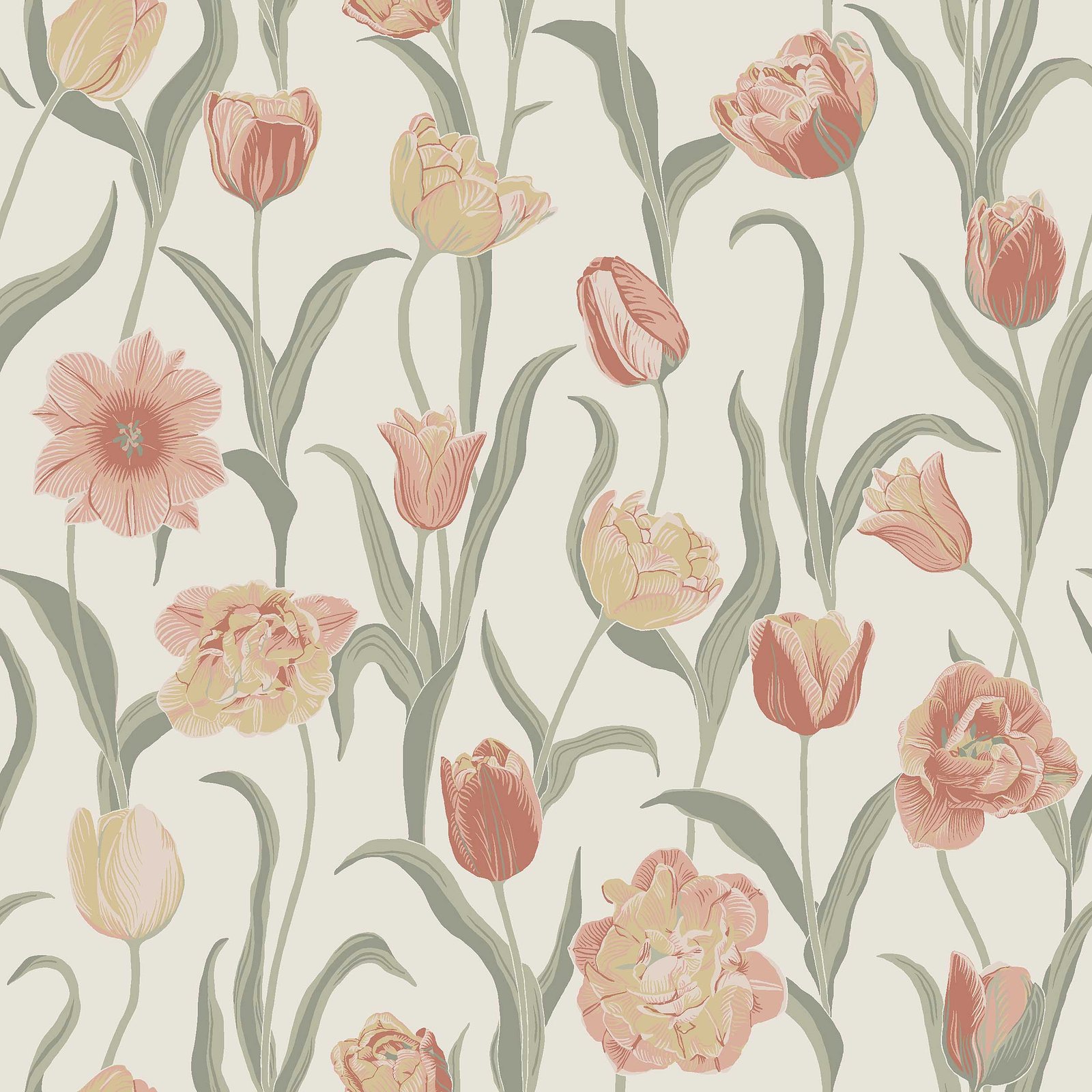 6969.jpg LA BELLE EPOQUE ROSE Wallpaper by Schumacher - Image 1