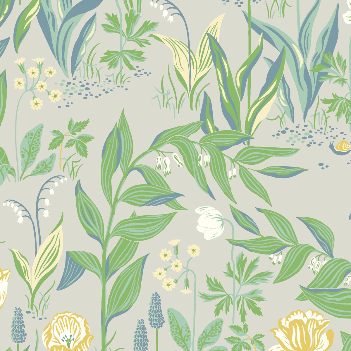 7220.jpg SPRING GARDEN LEAF MULTI Wallpaper by Schumacher - Image 1
