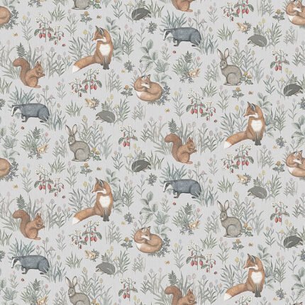 FOREST FRIENDS MURAL MULTI by Schumacher