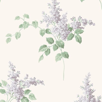LILACS LILAC Wallpaper by Schumacher BORÅSTAPETER Wallpaper SCH-7668
