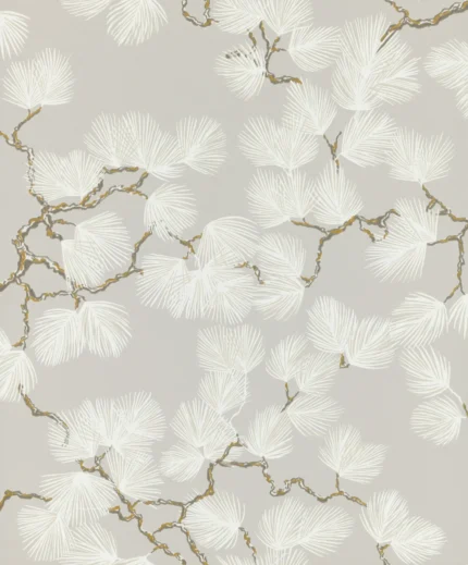Pine Gray Botanical Wallpaper by Sandberg