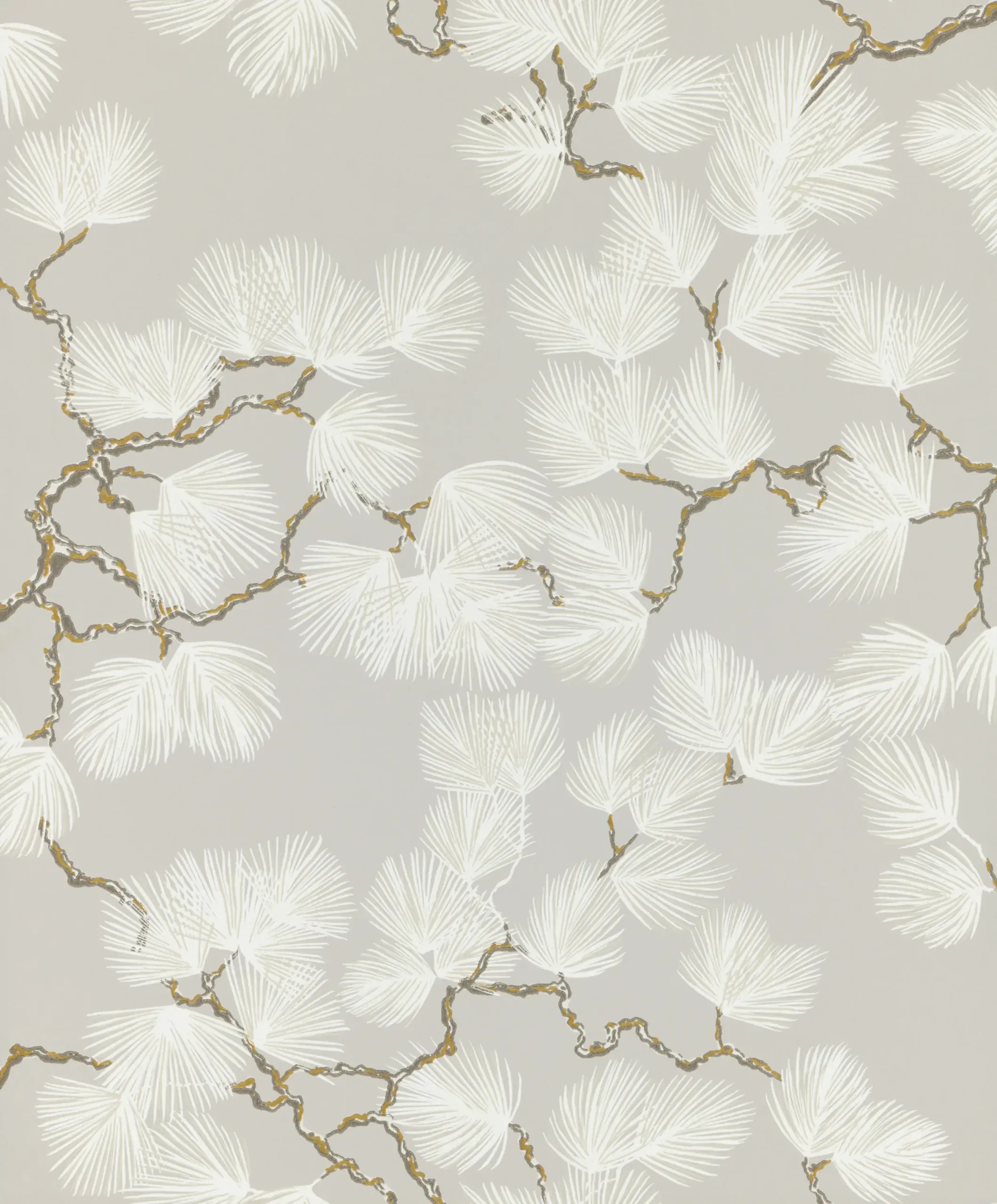 Pine Gray Botanical Wallpaper by Sandberg