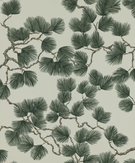 Pine Green Botanical Wallpaper by Sandberg