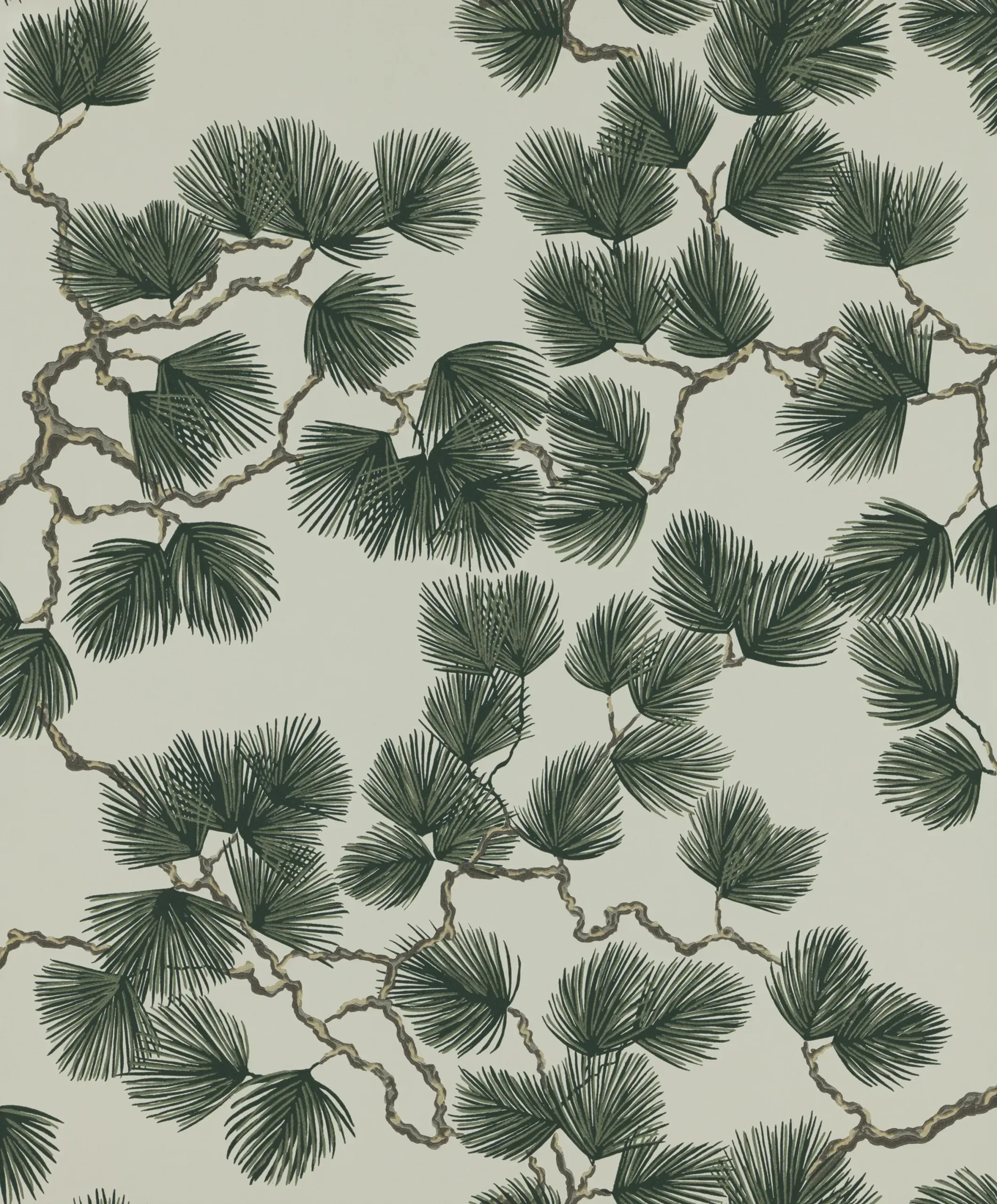 Pine Green Botanical Wallpaper by Sandberg