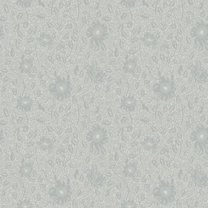 Anton Misty Blue Floral Wallpaper by Sandberg