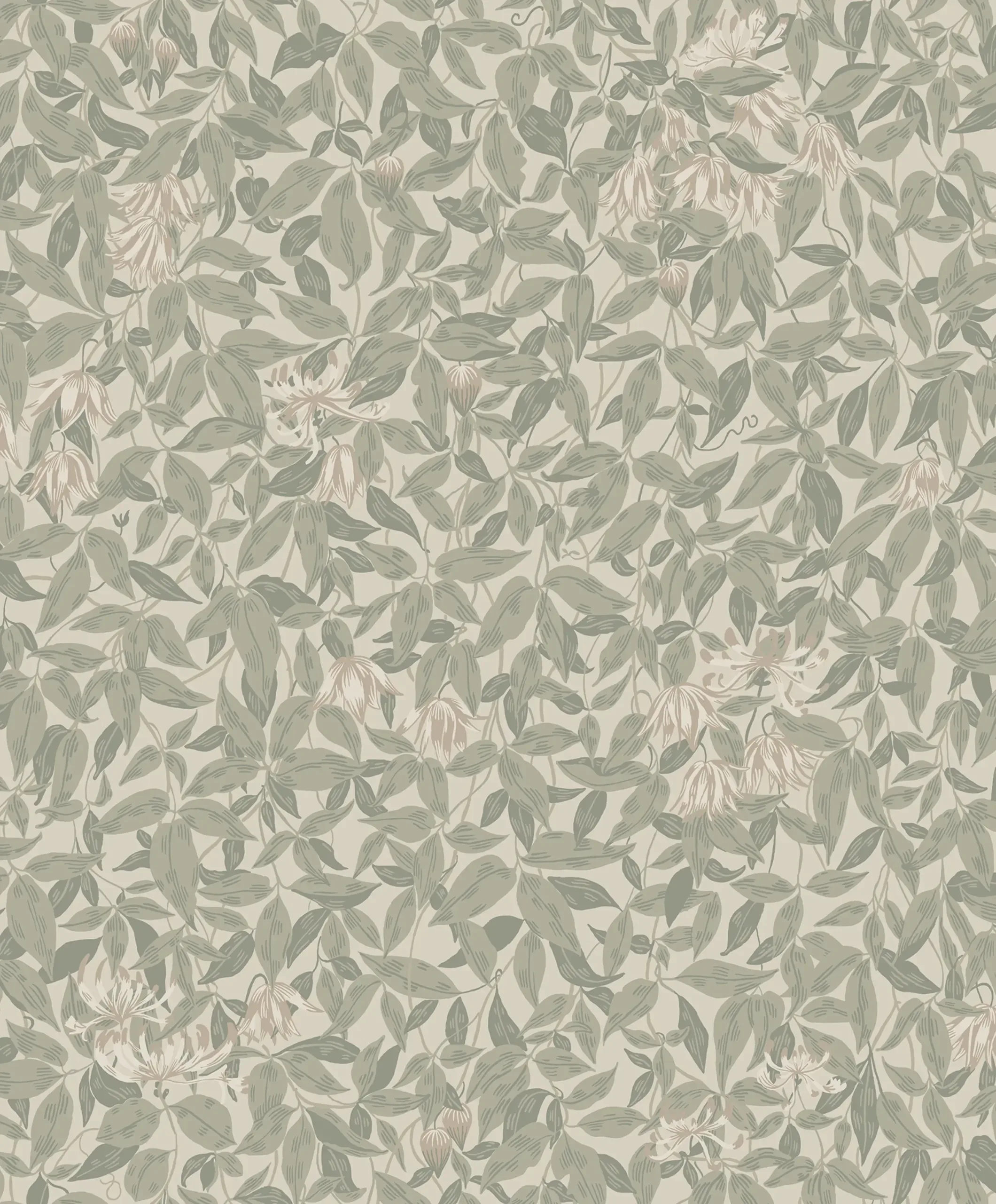 Linnea Garden Green Floral Wallpaper by Sandberg
