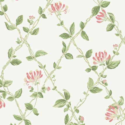 HONEYSUCKLE IVORY Wallpaper by Schumacher