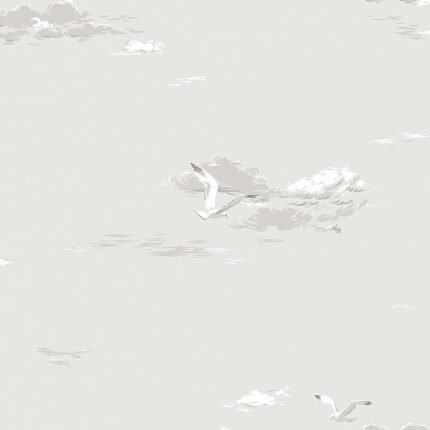 SEAGULLS GREY Wallpaper by Schumacher
