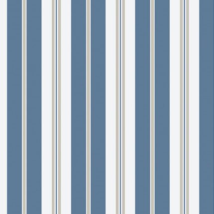 SANDHAMN STRIPE BLUE Wallpaper by Schumacher BORÅSTAPETER Wallpaper SCH-8885