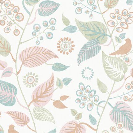 LEAF RHAPSODY MULTI Wallpaper by Schumacher