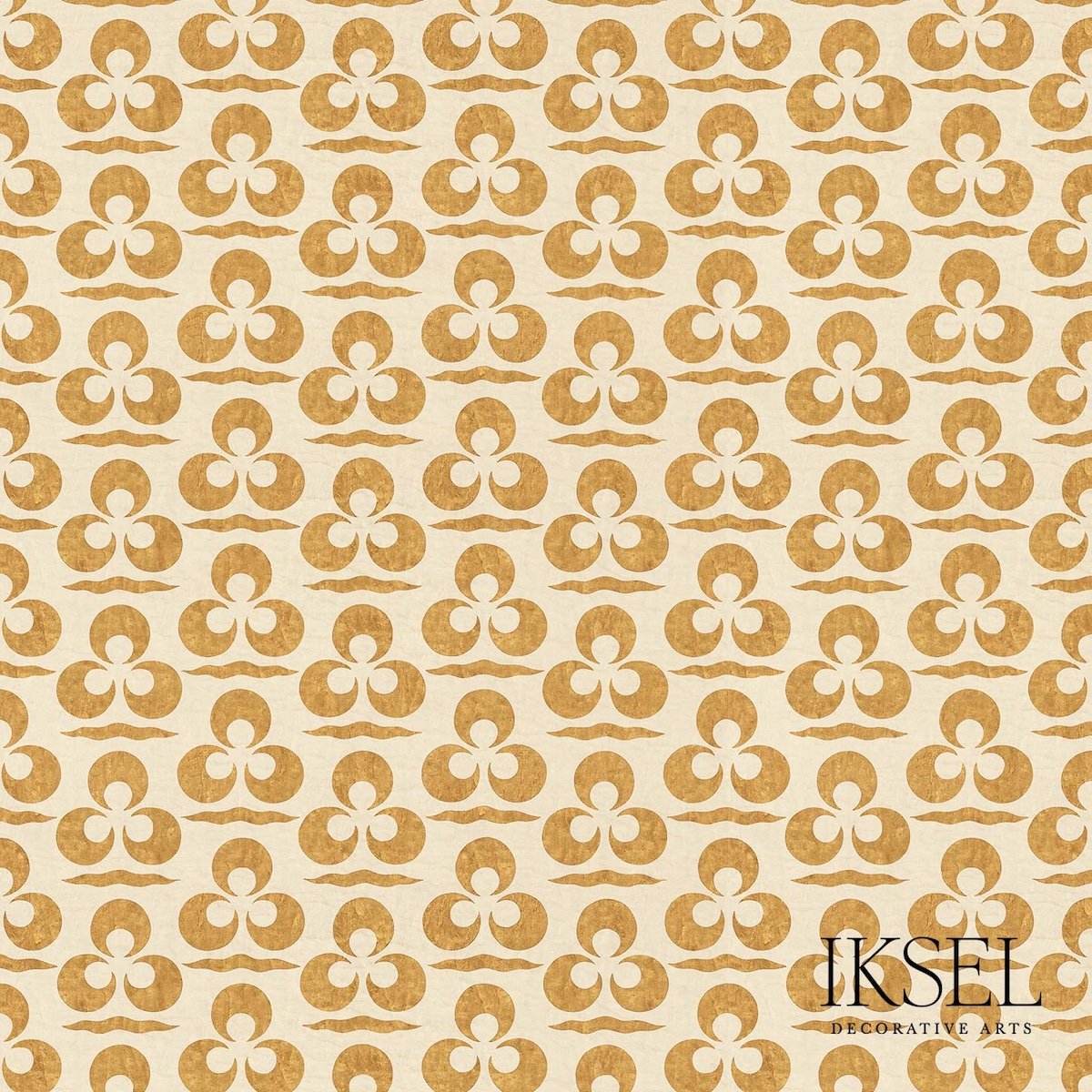 Iznik Chintamani & Crescent CREAM-GOLD Panel by Schumacher Cream-gold