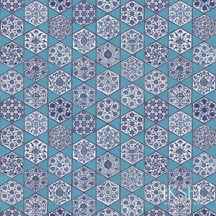 Iznik Star Tiles ORIGINAL Panel by Schumacher