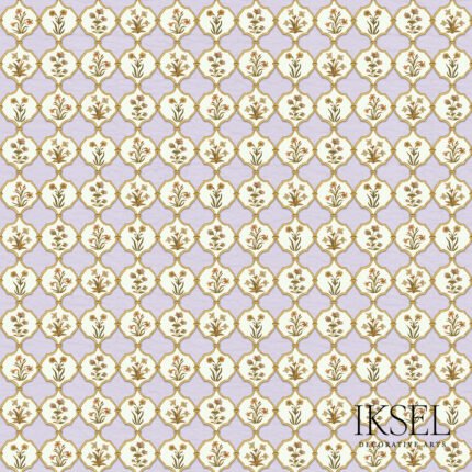 JALI BOUQUETS LILAC MAUVE Panel by Schumacher