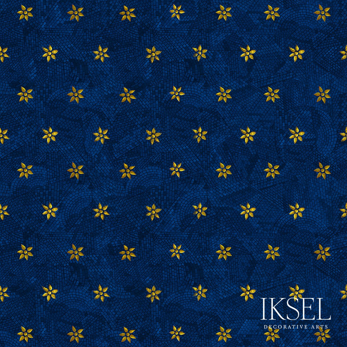 RW418CR70.jpg PALERMO STARS MIDNIGHT Panel by Schumacher - Image 1