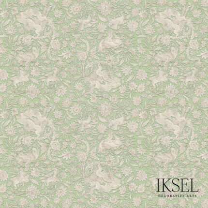 Bukhara NILE GREEN-STONE Panel by Schumacher Iksel Wallpaper SCH-RW540CR47255