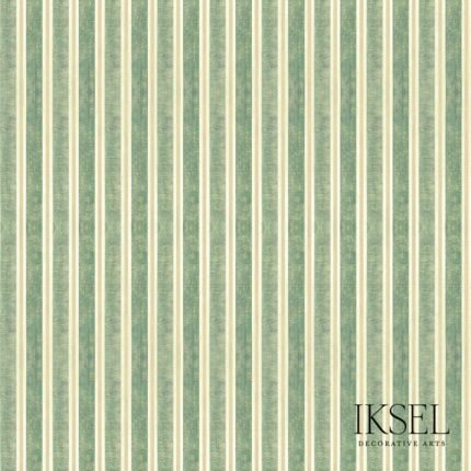 Kubilai's Stripe GREEN Panel by Schumacher