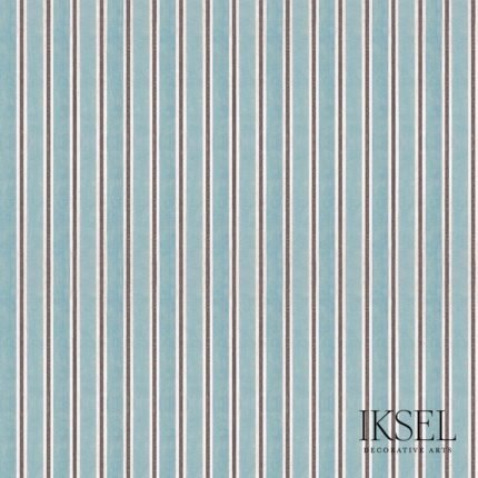 Kubilai's Stripe TURQUOISE Panel by Schumacher