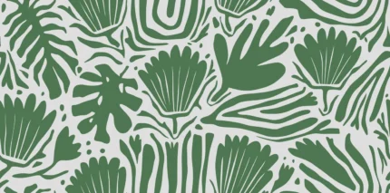Abstract Blossoms, Green