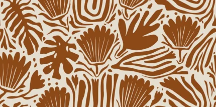 Abstract Blossoms, Terracotta