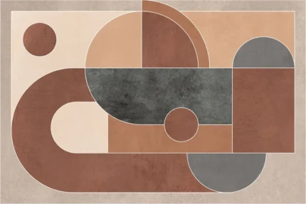 Abstract Geometry, Brown | Extraordinary Wallpaper by Rebel Walls