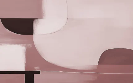 Abstract Shapes, Burgundy | Free Shipping