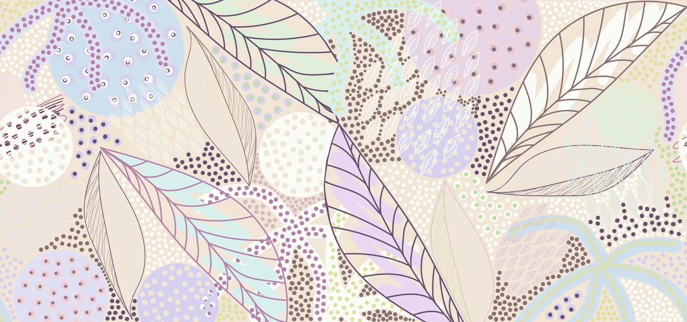 rebelwalls-artsy-leafs-lilac-r20431-flat Artsy Leafs, Lilac - Image 1