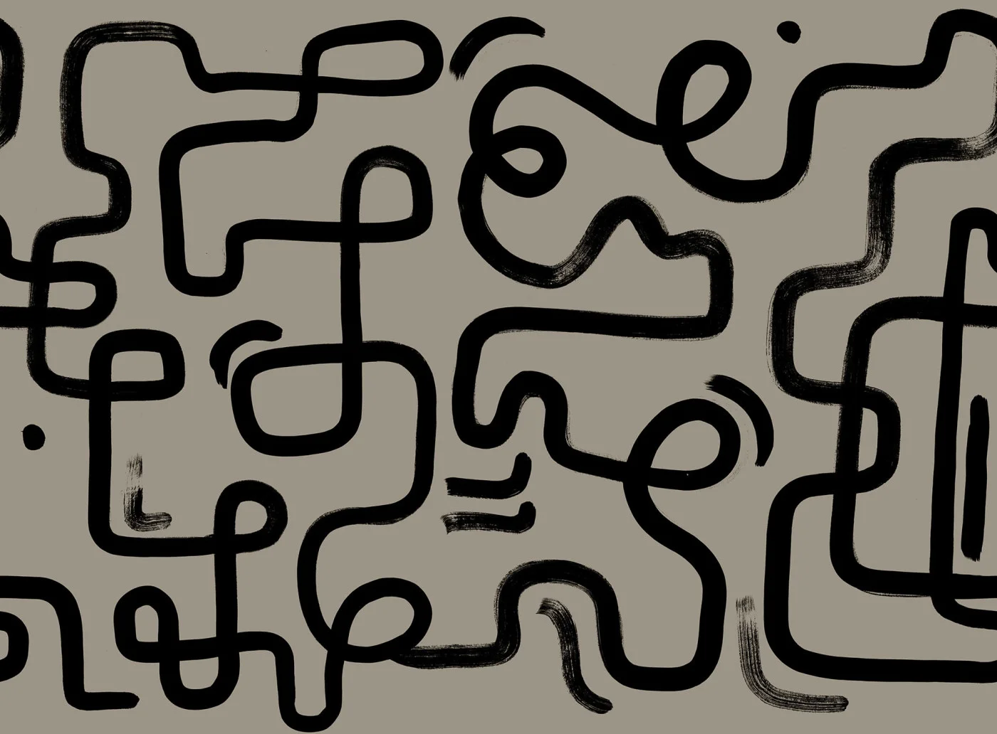 rebelwalls-artzy-path-warm-gray-r18939-flat Artzy Path, Warm Gray | Free Shipping - Image 1