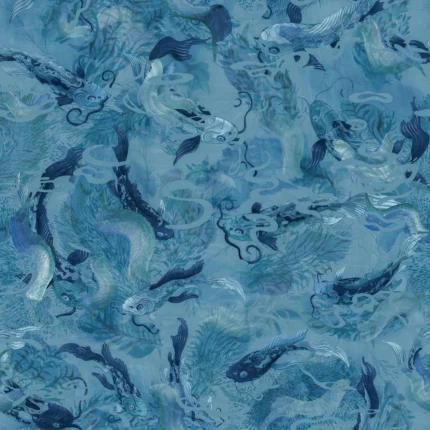 Atlantis Fish, Blue Wallpaper – A Mythical Waterworld