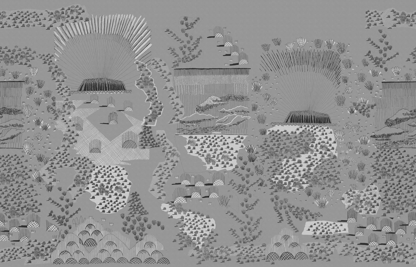 rebelwalls-ayers-rock-graphite-r17932-flat Ayers Rock, Graphite - Image 1