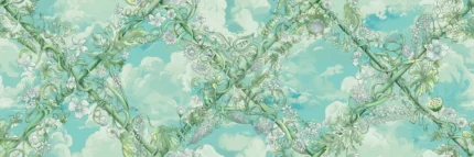 Babylon Sky, Green Wallpaper – A Verdant Sky Paradise