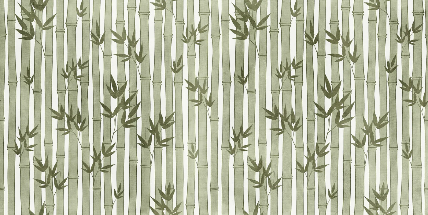 rebelwalls-bamboo-forest-green-r20815-flat Bamboo Forest, Green - Image 1